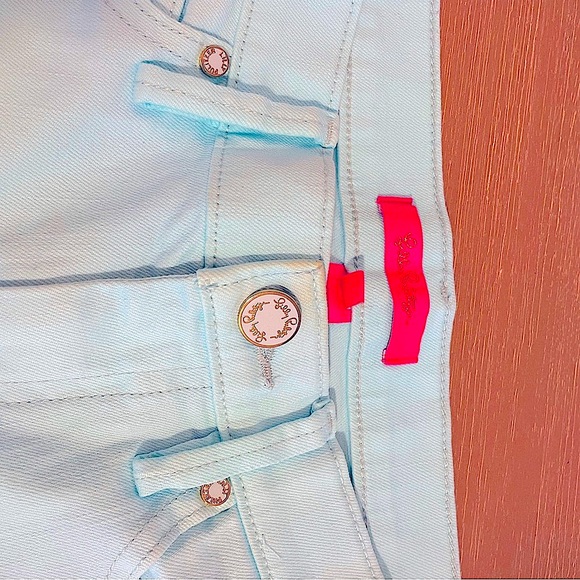 Lilly Pulitzer Jean - South Ocean Crop Jean Capri Flare - Size 4 - Picture 6 of 12
